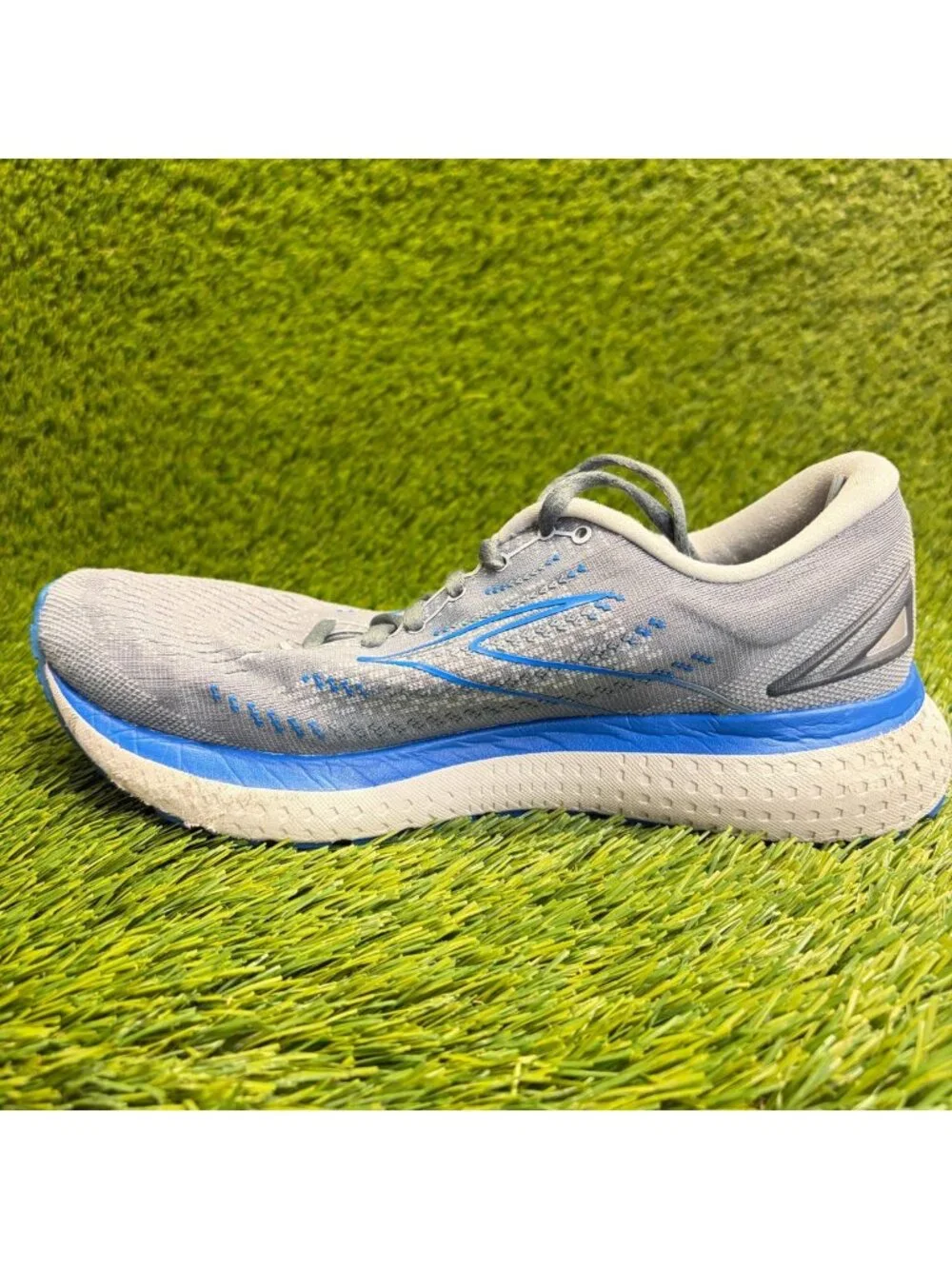 Brooks Glycerin 19 Mens Size 8EE Gray Blue Athletic Running Shoes Sneakers